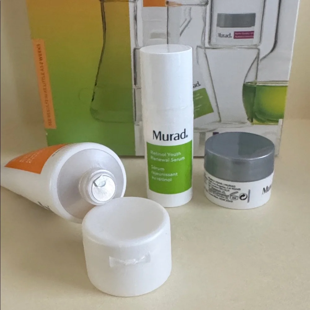 MURAD The Science Of Healthy Skin 3p Cleanser Retinol Serum Moisturizer $61 NIB
